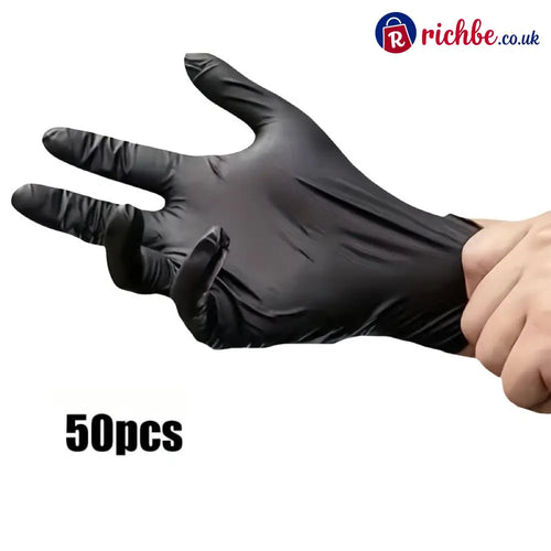 🔥 Heavy Duty Nitrile Gloves,6mil-50 Count - S