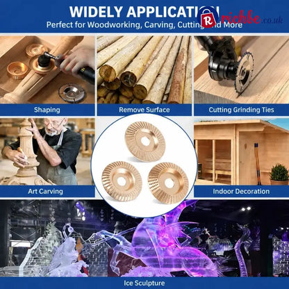 ⚒️Heavy-Duty Wood Carving Disc Set (3PCS)