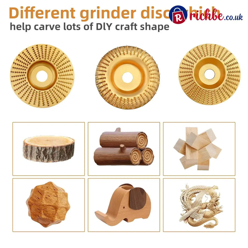 ⚒️Heavy-Duty Wood Carving Disc Set (3PCS)