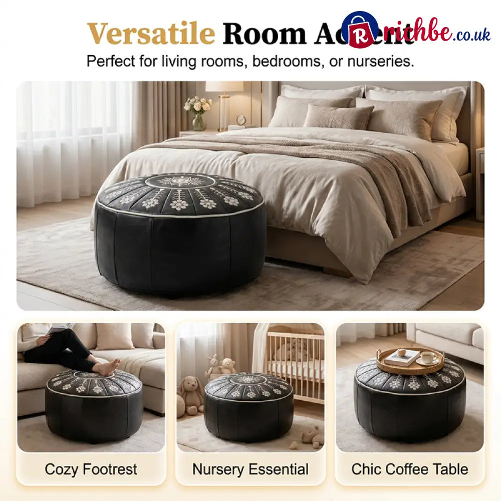 High-end luxury-quality leather Versatile Round Storage Seat - Hot Sale