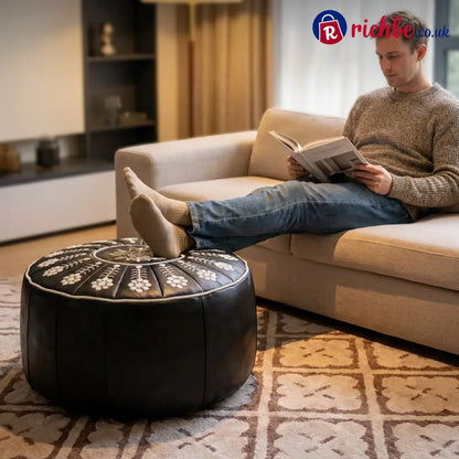 High-end luxury-quality leather Versatile Round Storage Seat - Hot Sale
