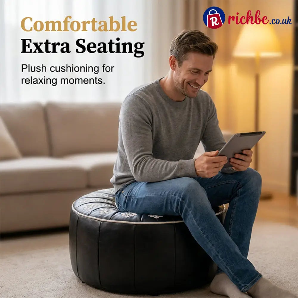High-end luxury-quality leather Versatile Round Storage Seat - Hot Sale