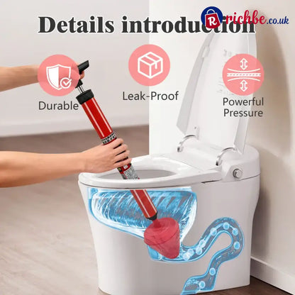 🚽 High Pressure Drain Cleaner – Powerful Toilet & Sink Clog Remover Tool