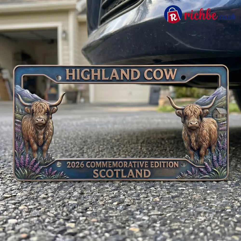 🐂 Highland Cow Commemorative Edition License Plate