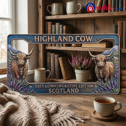 🐂 Highland Cow Commemorative Edition License Plate