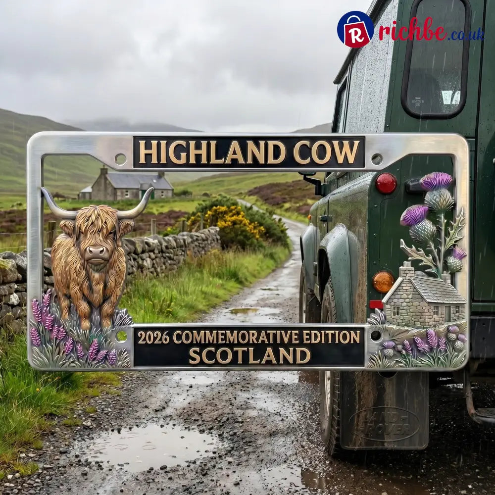 🐂 Highland Cow Commemorative Edition License Plate