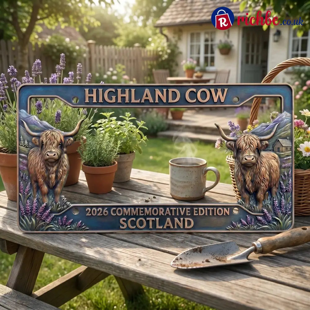 🐂 Highland Cow Commemorative Edition License Plate