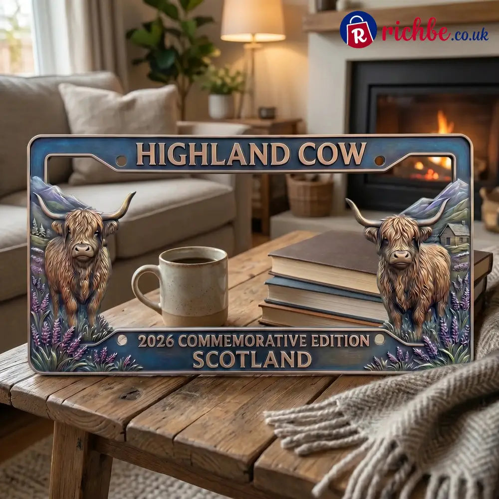 🐂 Highland Cow Commemorative Edition License Plate