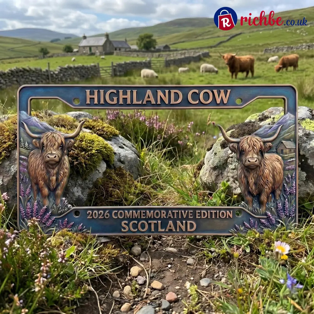 🐂 Highland Cow Commemorative Edition License Plate