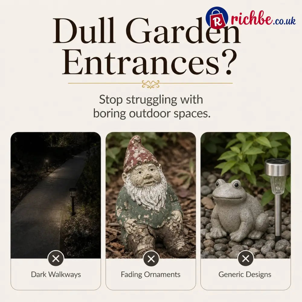 Highland Cow Garden Statue with Solar Lantern and Welcome Sign - Products
