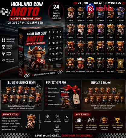 🐮🏍️ HIGHLAND COW MOTO ADVENT CALENDAR 2026
