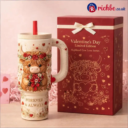 Highland Cow Tumbler - Red