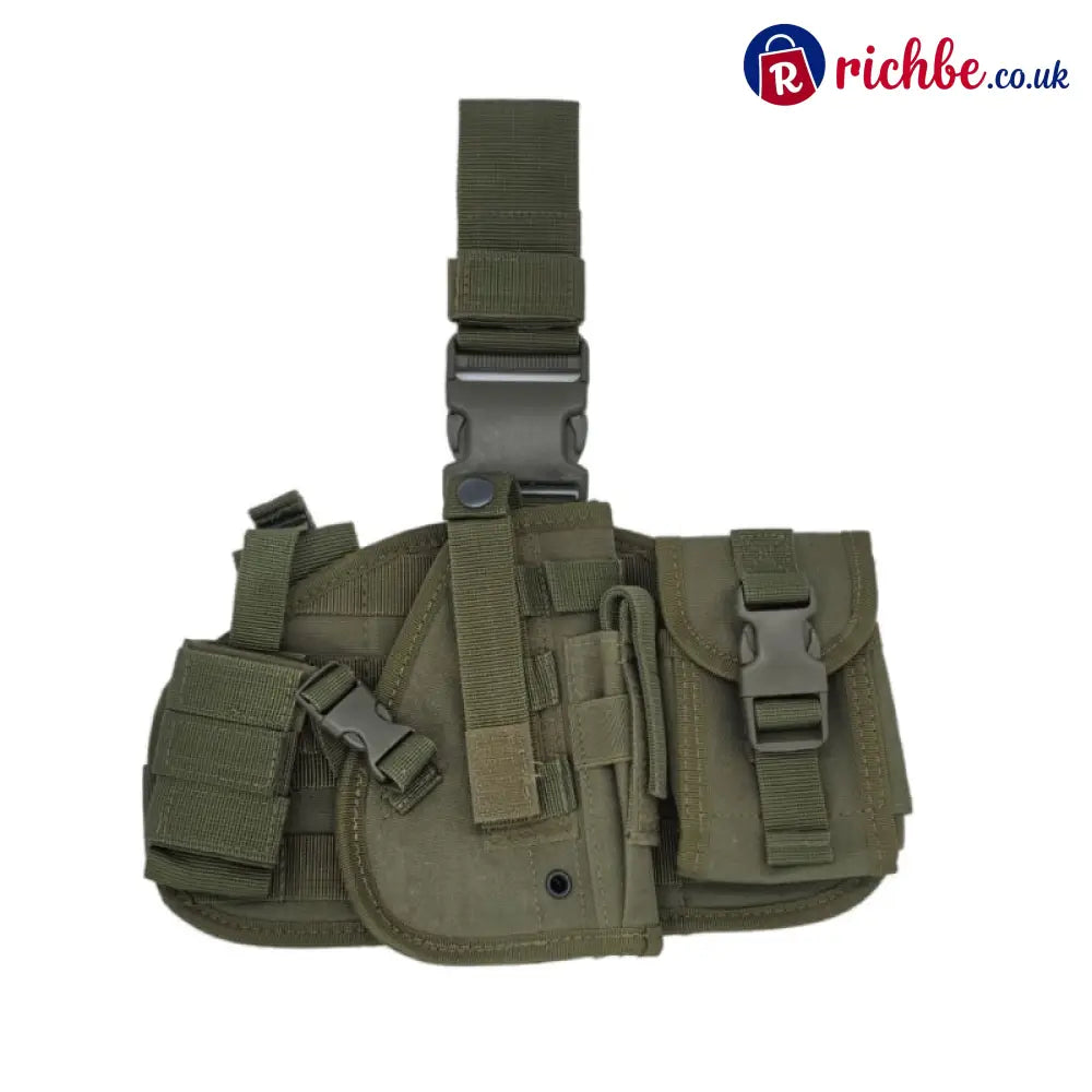 Hot Sale 40% OFF🔥Tactical Adjustable Thigh Holster for Right-Handed Users - Military Green