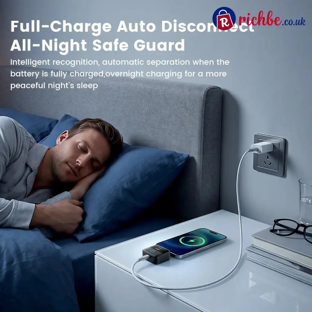 🔥HOT SALE 49% OFF🔋🔌140W Type-C Physical-Disconnect Battery Guard – Smart Auto Power Cut-Off ⚡📱