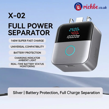 🔥HOT SALE 49% OFF🔋🔌140W Type-C Physical-Disconnect Battery Guard – Smart Auto Power Cut-Off ⚡📱