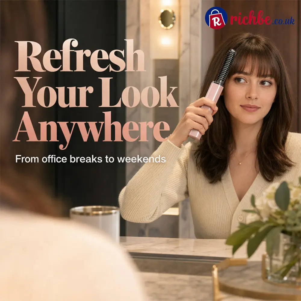 🔥HOT SALE 50% OFF🎁⚡50K+ SOLD! 👩Shape hair in 3 seconds! Create gorgeous hairstyles anytime anywhere. 💁Portable Wireless Mini Bang Styling Comb