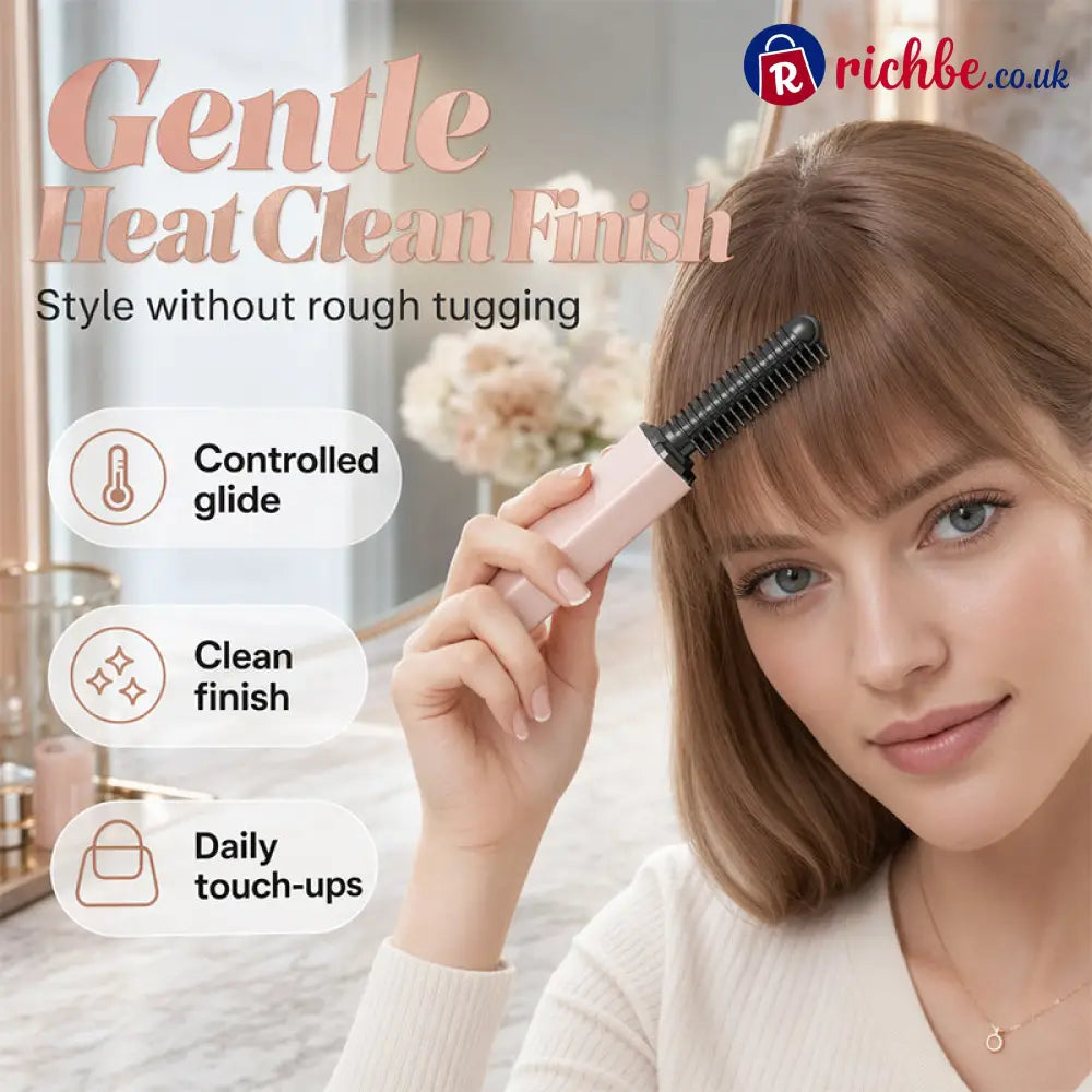 🔥HOT SALE 50% OFF🎁⚡50K+ SOLD! 👩Shape hair in 3 seconds! Create gorgeous hairstyles anytime anywhere. 💁Portable Wireless Mini Bang Styling Comb