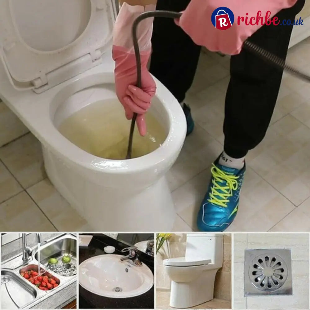 🔥HOT SALE🔥Electric Drain Dredging Spring - Professional Auger Cable for Unclogging Sinks, Bathtubs & Sewer Pipes