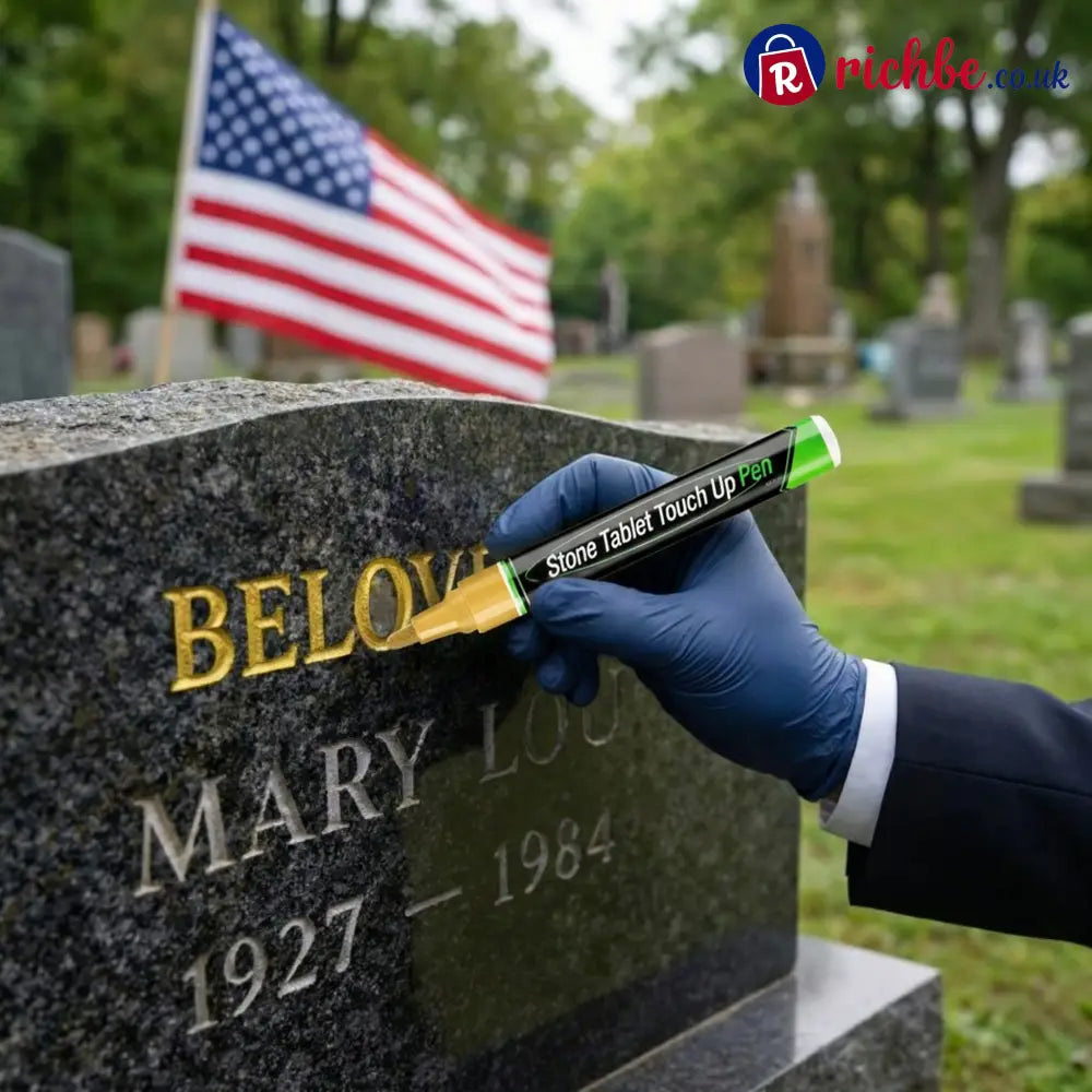 🔥HOT SALE 🐦Golden Tombstone Marker Pen for Restoring Faded Grave Inscriptions（2 PCS）
