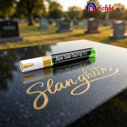 🔥HOT SALE 🐦Golden Tombstone Marker Pen for Restoring Faded Grave Inscriptions（2 PCS）