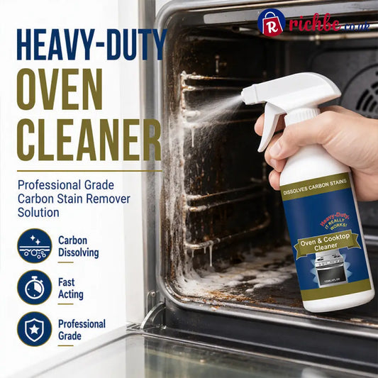 🔥Hot Sale🧽 Heavy-Duty Oven & Cooktop Cleaner Spray – Powerful Grease & Burnt-On Stain Remover ✨