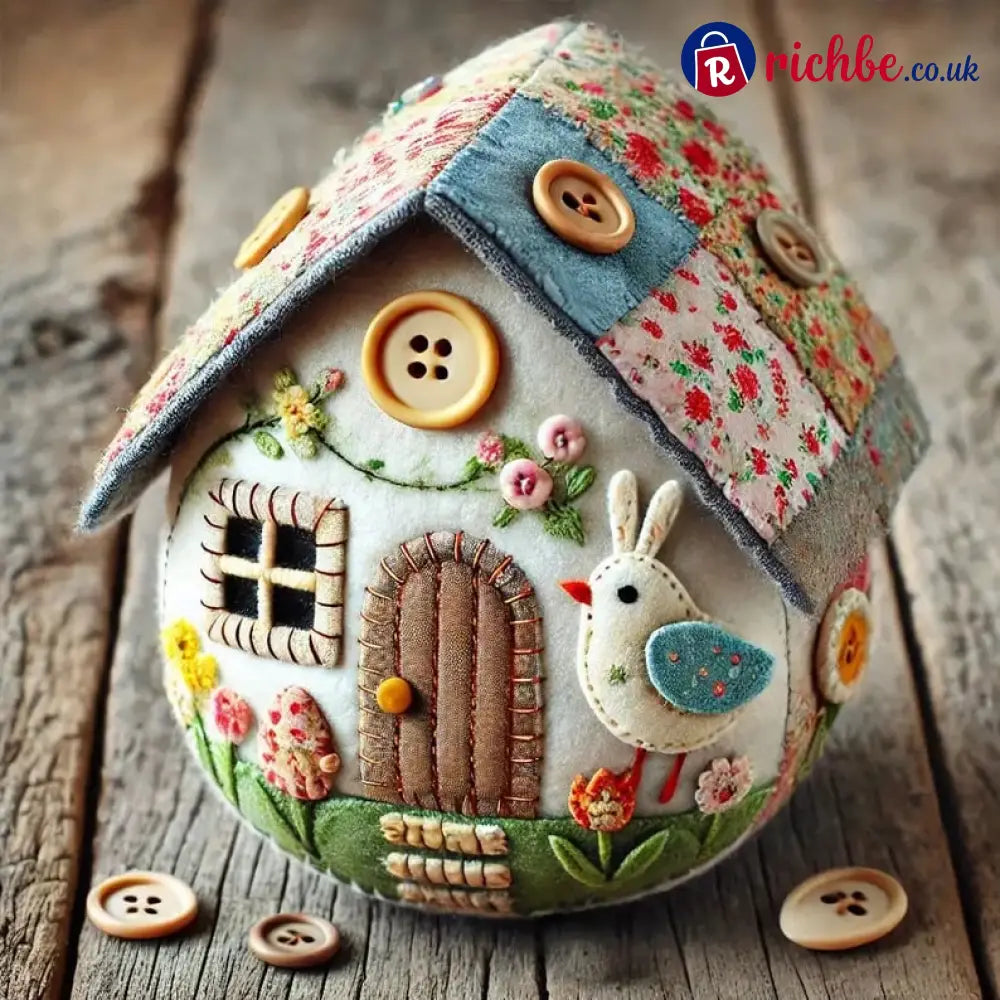 🏡Hot sale 🥚Patchwork Felt Egg House DIY Kit