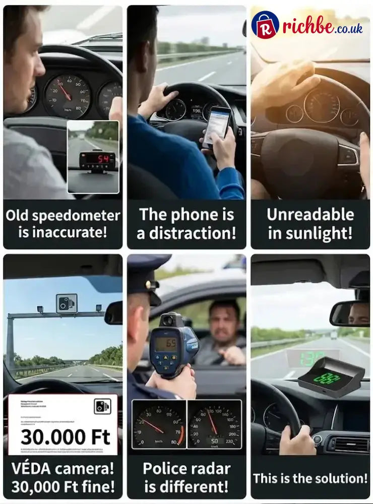 🔥hot Sell Today | Head-up Display Auto Gps Digitaler Tacho
