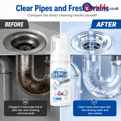 Household Pipe Foam Cleaner & Deodorizer - Cleaning & Odor