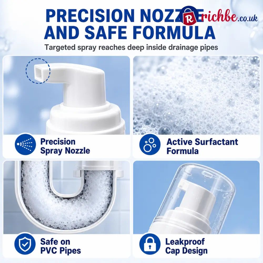 Household Pipe Foam Cleaner & Deodorizer - Cleaning & Odor