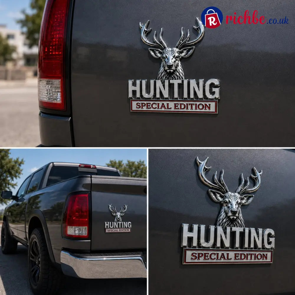 🦌 HUNTING Special Edition 3D Chrome Metal Car Emblem