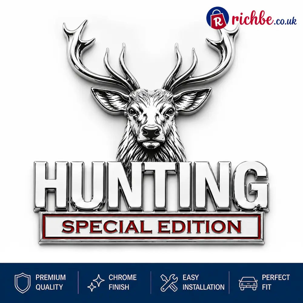 🦌 HUNTING Special Edition 3D Chrome Metal Car Emblem