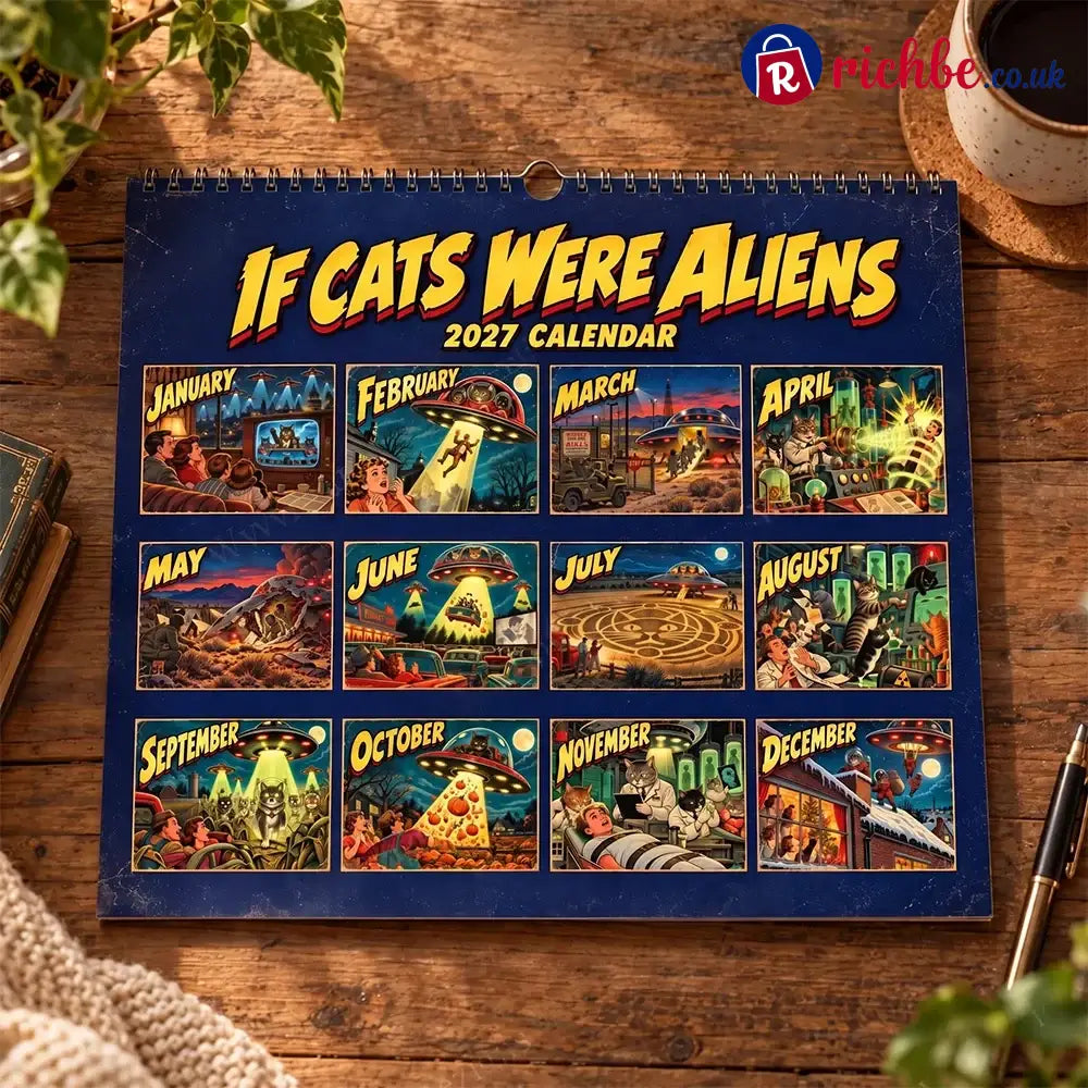 👽🐱If Cats Were Aliens 2027 Calendar