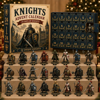 ⏳ Last Day 49% OFF – ⚔️🏰 Knights Advent Calendar 2026 | 24 Days of Knights with 24 Unique Medieval Warrior Figurines & Fantasy Collectibles 🎄🛡️