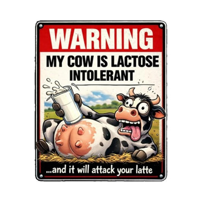 Vintage Highland Cow Tin Sign