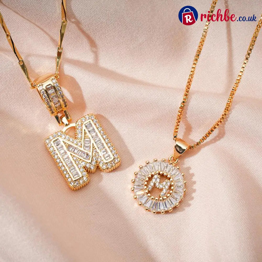 🔥Initial Letter Pendant Necklaces - 2 Pack