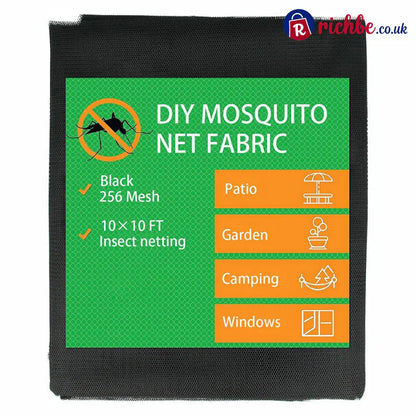 Insect Netting Mesh for Garden and Patio Protection - Black / 2.4*4m - Tools & Gadgets