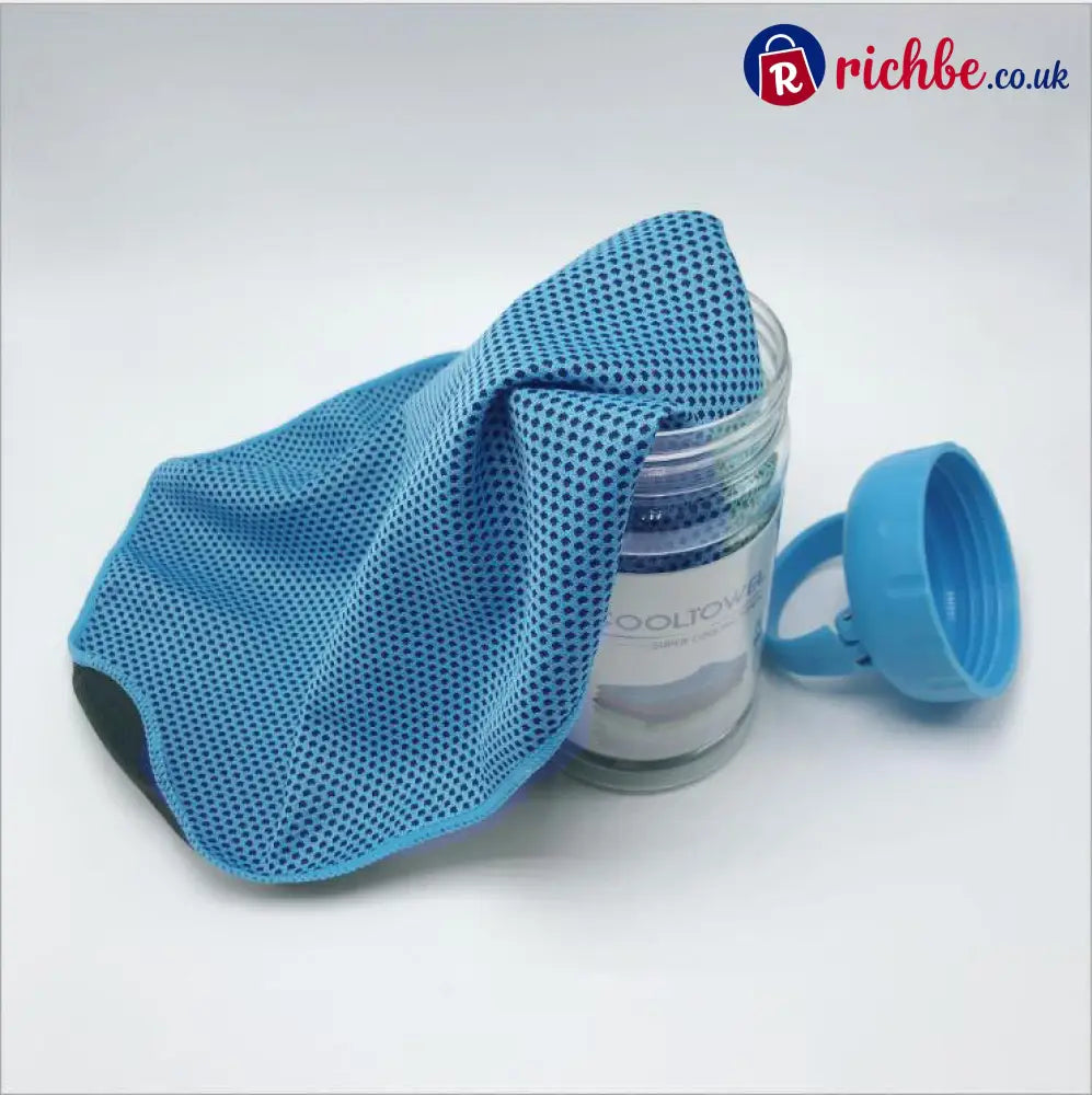 ❄️ Instant Cooling Towel – Quick Dry Sports Towel for Gym Travel & Outdoor Activities - Blue - Hot sale