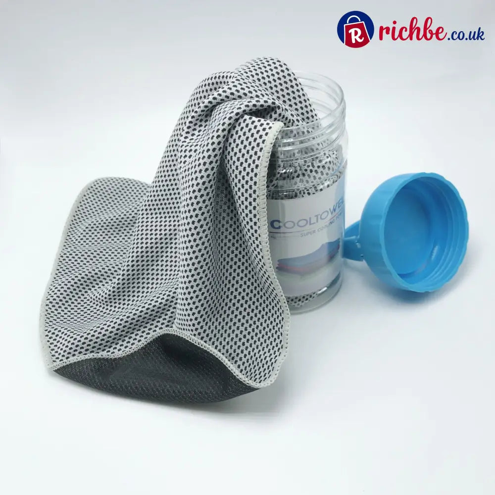 ❄️ Instant Cooling Towel – Quick Dry Sports Towel for Gym Travel & Outdoor Activities - Gray - Hot sale