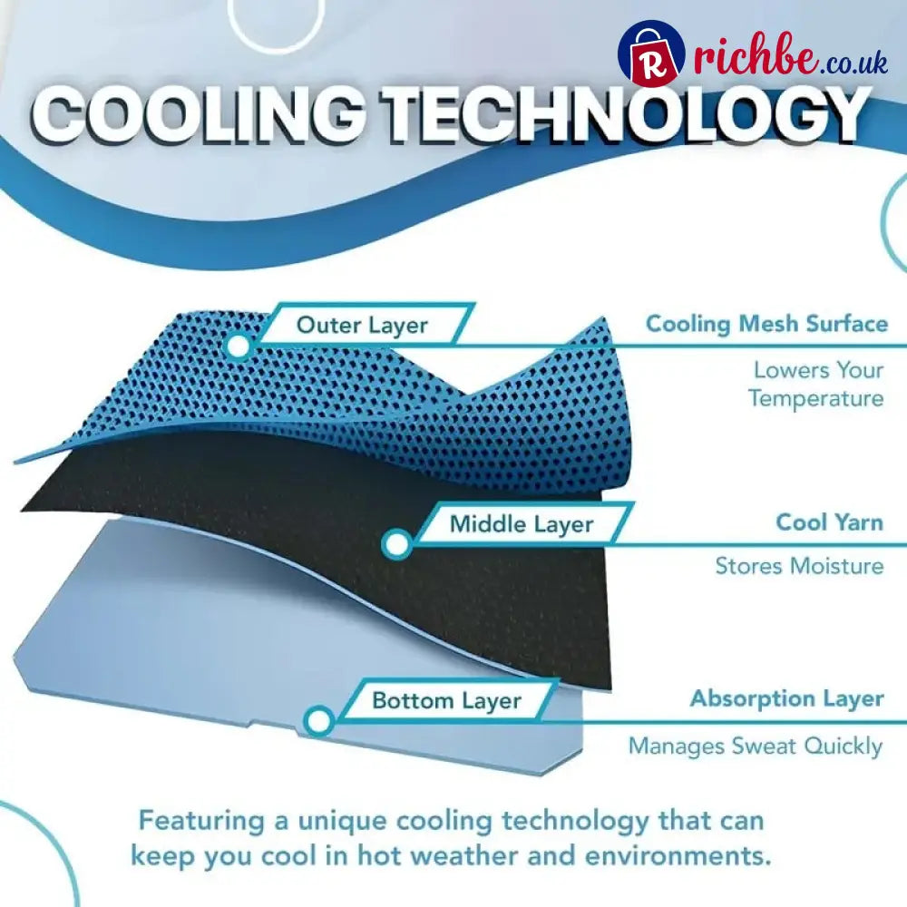 ❄️ Instant Cooling Towel – Quick Dry Sports Towel for Gym Travel & Outdoor Activities - Hot sale