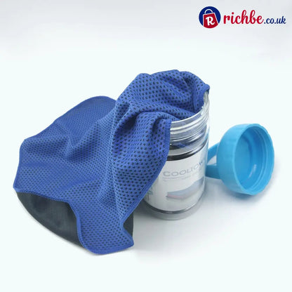 ❄️ Instant Cooling Towel – Quick Dry Sports Towel for Gym Travel & Outdoor Activities - Navy Blue - Hot sale