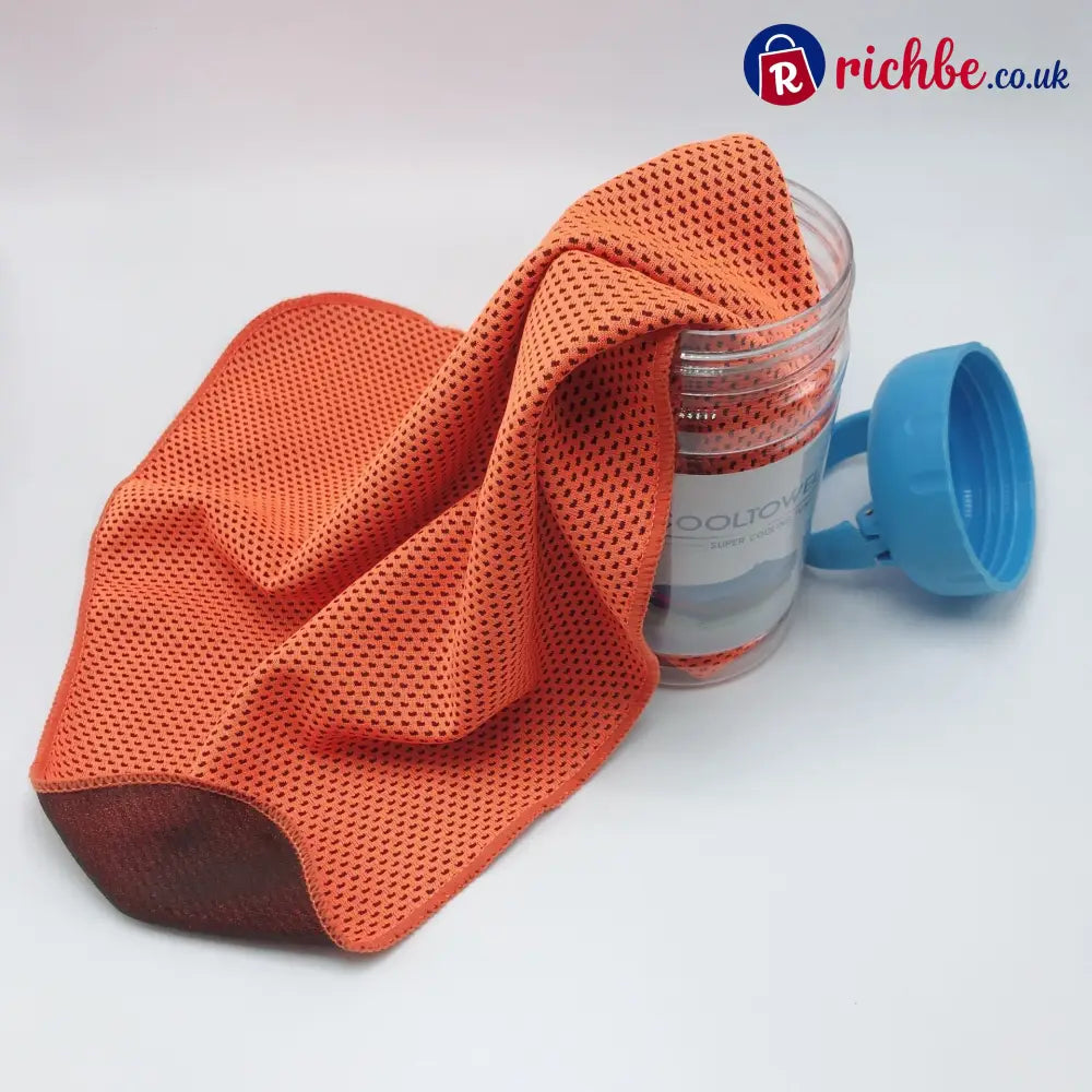 ❄️ Instant Cooling Towel – Quick Dry Sports Towel for Gym Travel & Outdoor Activities - Orange - Hot sale