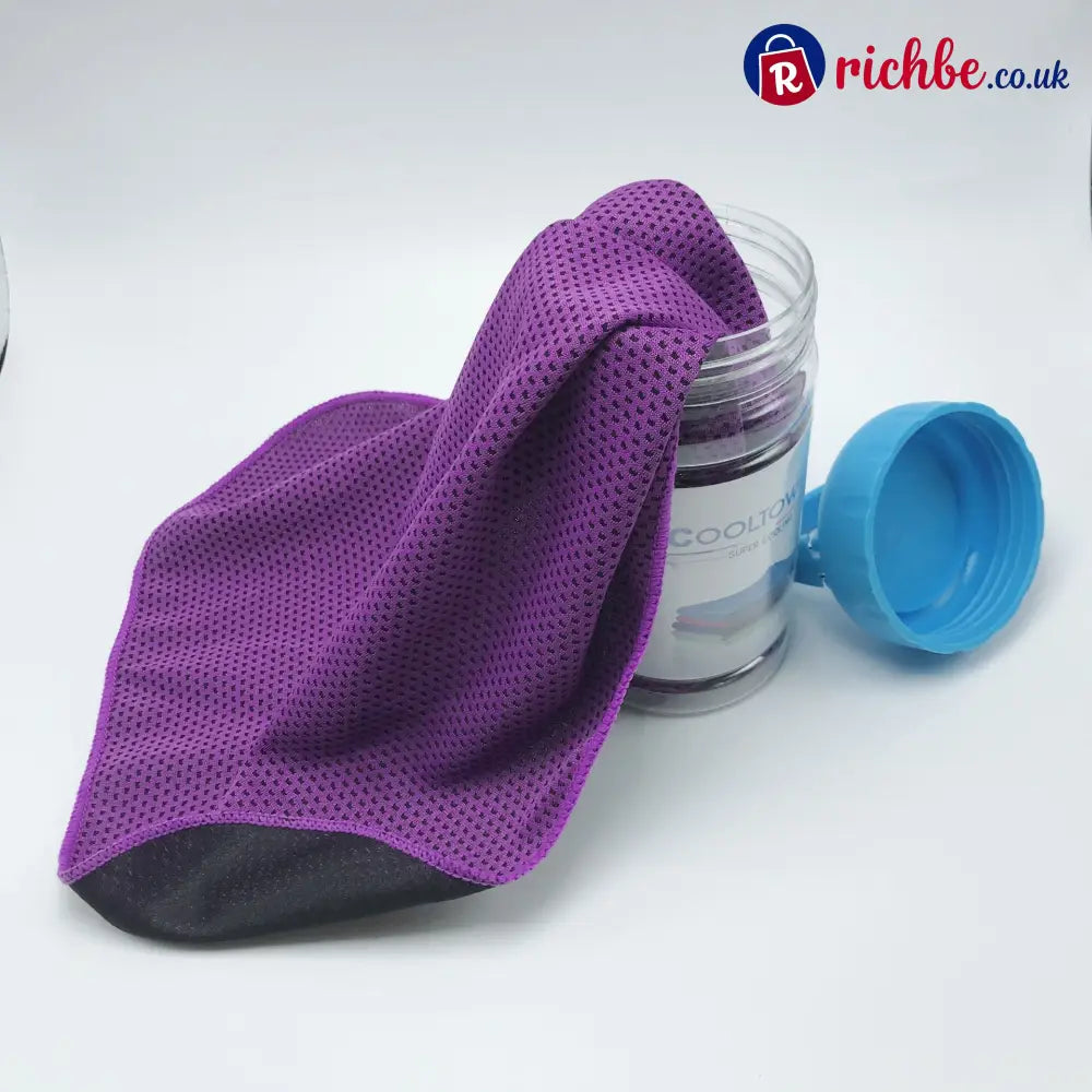 ❄️ Instant Cooling Towel – Quick Dry Sports Towel for Gym Travel & Outdoor Activities - Purple - Hot sale