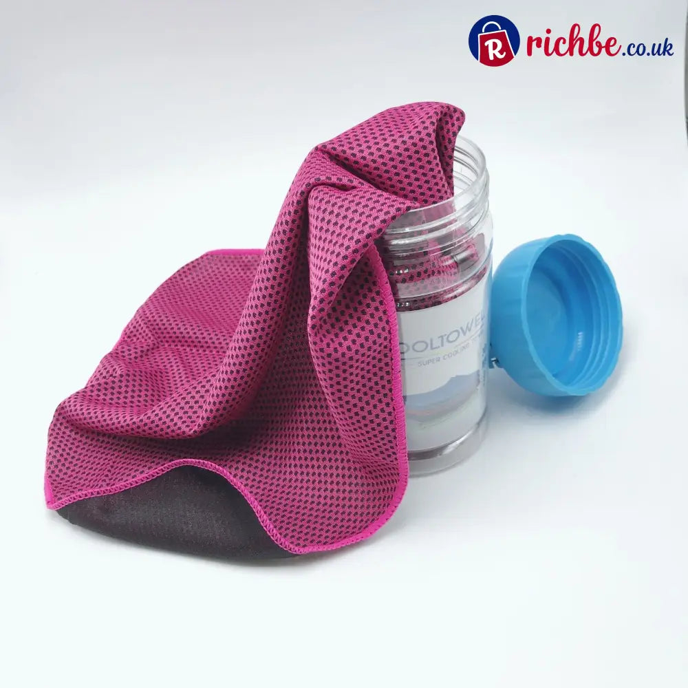 ❄️ Instant Cooling Towel – Quick Dry Sports Towel for Gym Travel & Outdoor Activities - Rose - Hot sale
