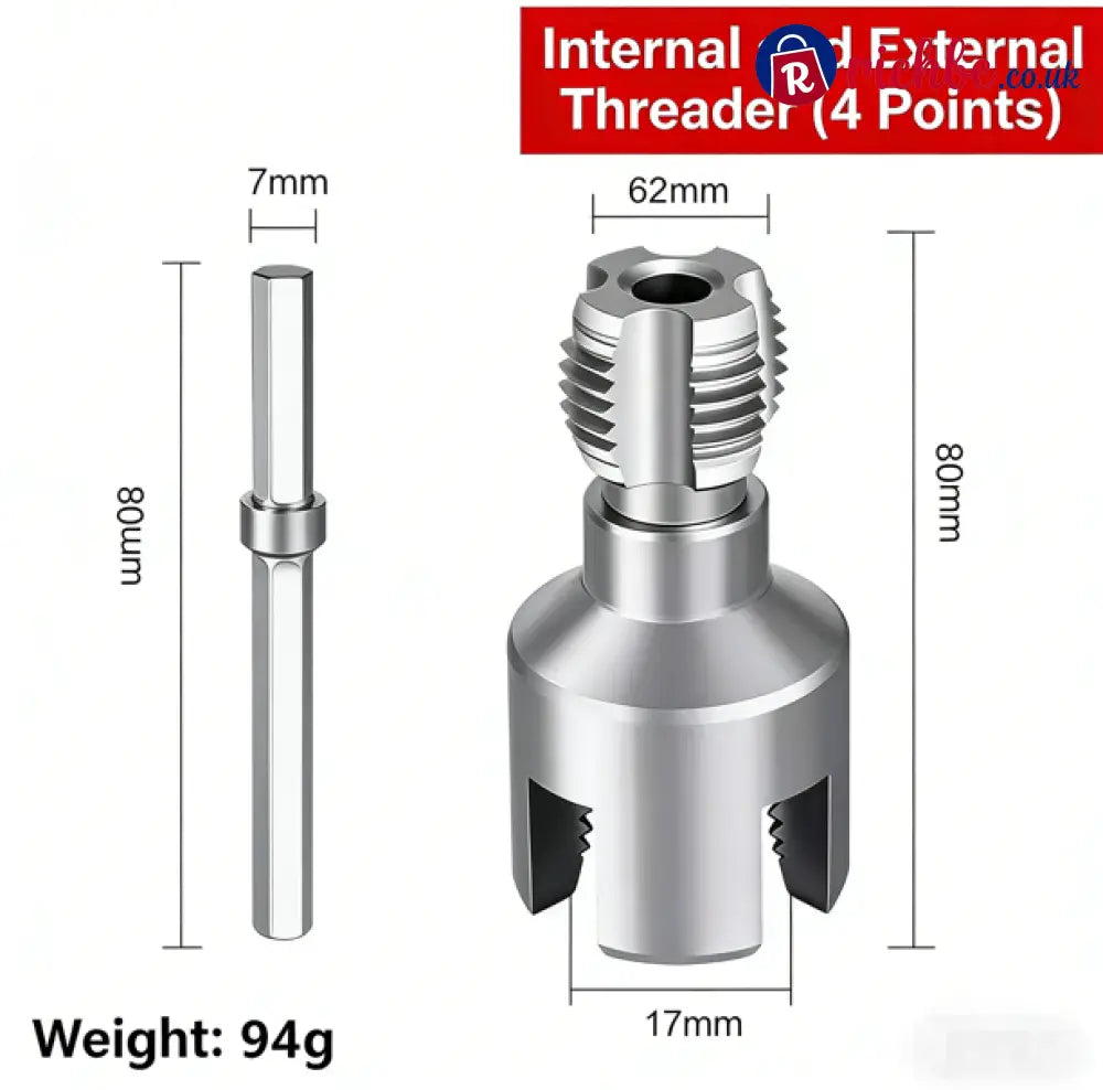 🔥Integrated Internal & External Pipe Threading Tool - 1/2’’ (DN15) Pipe（2PCS）
