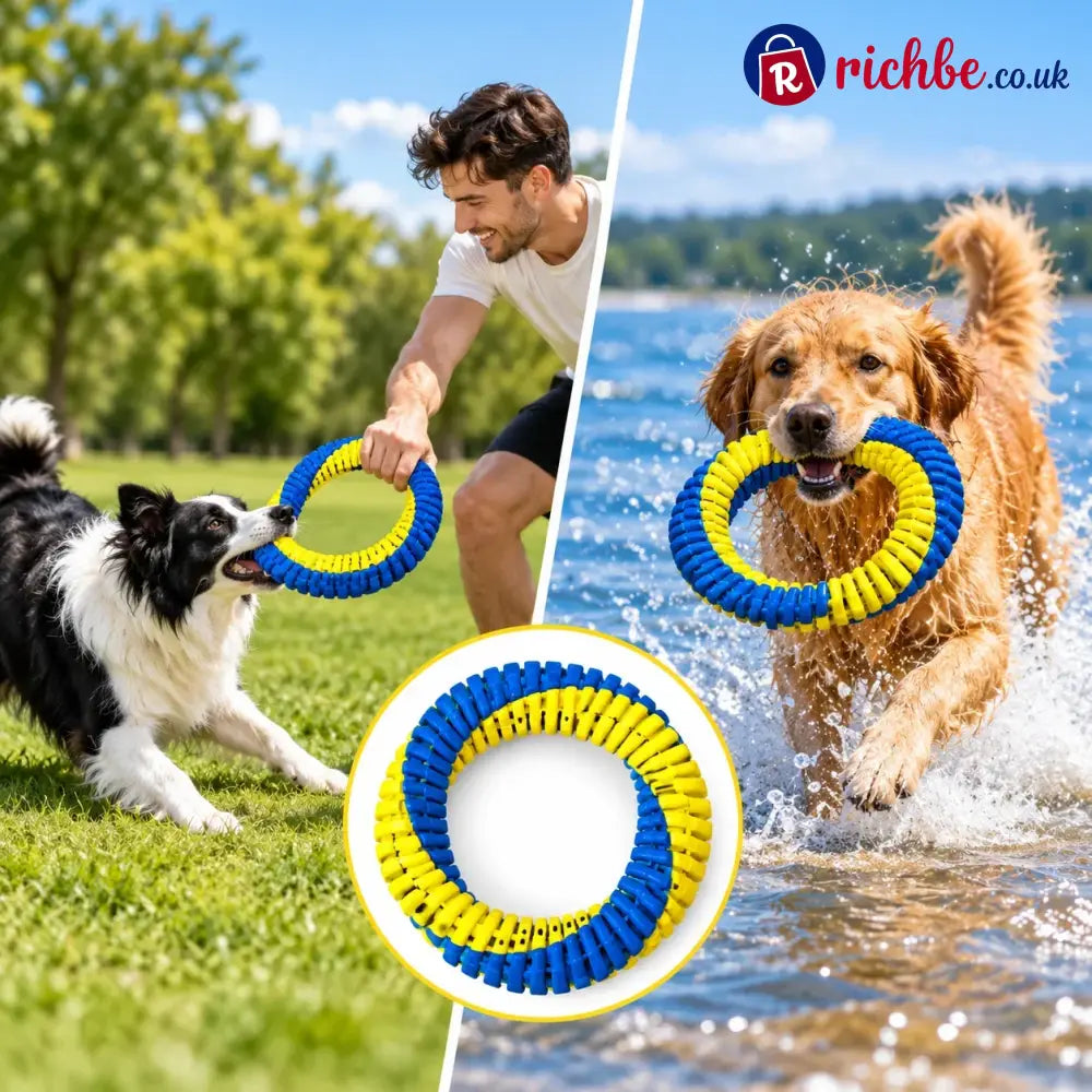 Interactive Nylon Rope Dog Toy 🐶🪢