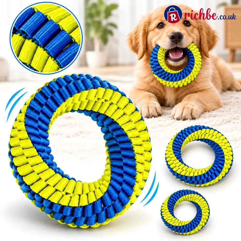 Interactive Nylon Rope Dog Toy 🐶🪢 - S (13x13cm)