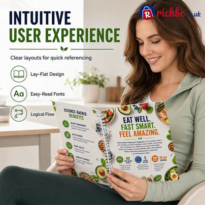 📖🥗 Intermittent Fasting Guide for Beginners – 14-Day Starter Plan with 40+ Recipes - White - Houseware & Kitchen