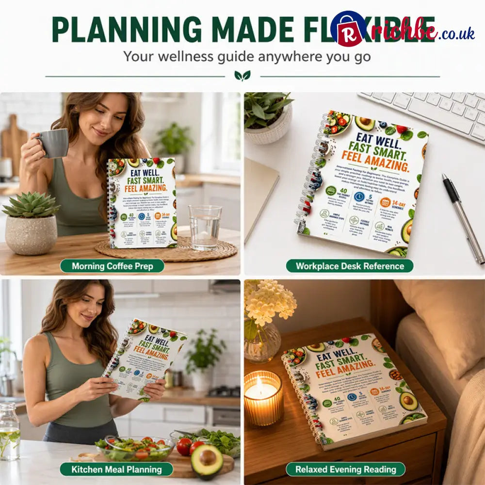 📖🥗 Intermittent Fasting Guide for Beginners – 14-Day Starter Plan with 40+ Recipes - White - Houseware & Kitchen