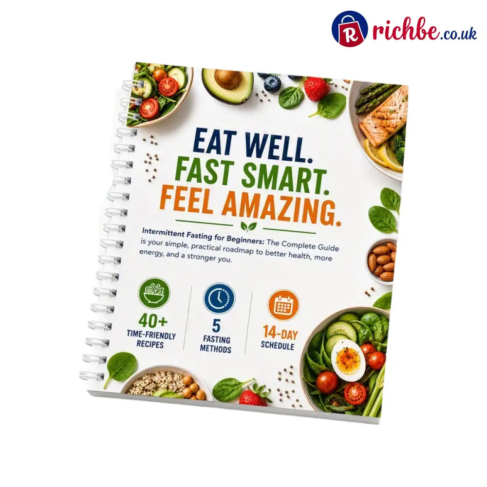 📖🥗 Intermittent Fasting Guide for Beginners – 14-Day Starter Plan with 40+ Recipes - White - Houseware & Kitchen
