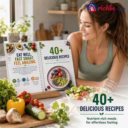 📖🥗 Intermittent Fasting Guide for Beginners – 14-Day Starter Plan with 40+ Recipes - White - Houseware & Kitchen